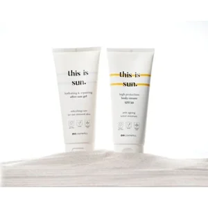 Body Cream SPF50 “this is sun.” + After Sun Body Gel “this is sun.”