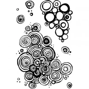 Uniquely Creative Clear stamp circles clusters stamp