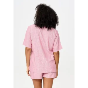 Lingadore Stripes shortama in vieux roze