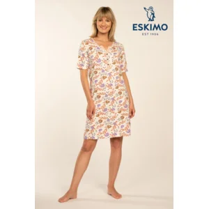 Eskimo Dames Slaapkleed: Francesca, korte mouw ( ESK.1732 )