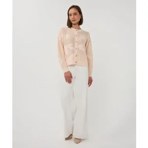 Esqualo Dames Cardigan: Belini kleur, met mouwen ( ESQ.325 )