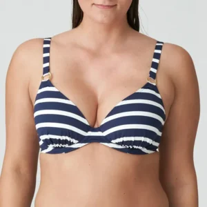 Prima Donna Swim Nayarit voorgevormde bikini blauw-wit gestreept