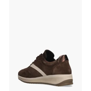 Cypres Adi Bruin/Wit Damessneakers