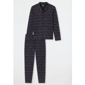 Schiesser – Fine Interlock – Pyjama – 183176 – Charbon
