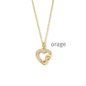 Orage ketting met hartje AS336