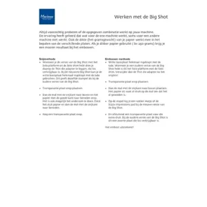 Big shot - stans-en embossing machine
