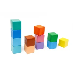 Waskrijt - Met bijenwas - Kubusvorm - Oceaan kleuren - 6st.