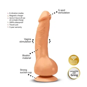 Gvibe Greal Vibrerende Dildo 18 Cm