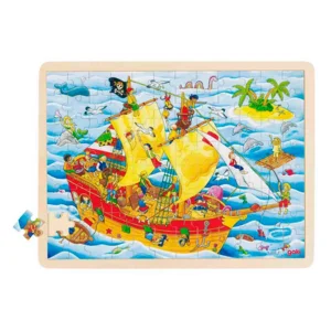 Goki Houten Raampuzzel Piraten 96St