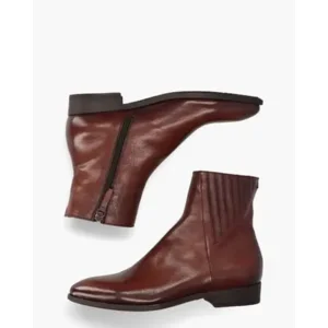 Pantanetti 16621 Bruin/Cognac Dames Enkelboots