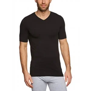 Schiesser 95/5 Shirt V-Hals - 205429 – Black