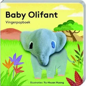 Boek - Vingerpopboek - Baby olifant