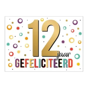 Kaart - Goud waard - 12 jaar - GWA03