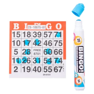 Bingostiften - Rood, geel & blauw - 3st.