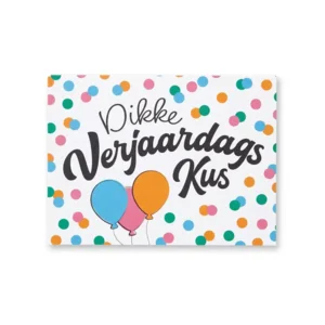 Kaart - Artige - Eyecandy - Dikke verjaardags kus - EC12-F