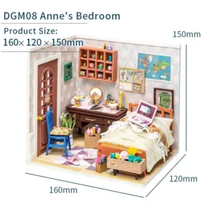 Voordeelpakket Wonderful Life – Jimmy’s Studio – Anne’s Bedroom – Mrs Charlie’s Dining Room -  Robotime Modelbouwpakket