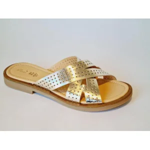 Ocra Slipper 205 Zilver metallic 37