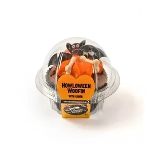 The Barking Bakery Carob Woofin Met Oranje Glazuur