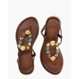 Caryatis Zefi Bruin/Multi Damessandalen