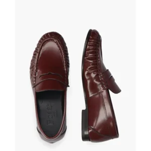 Posa Penny Loafer Wrinkle Bordeaux Damesloafers