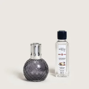 set Lampe Berger Disco grise + 250 ml  poussière d'ambre