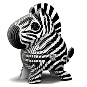 Bouwpakket - Eugy 3D - Wild dier - Zebra - 27st. - 6.2x4.4x6.8cm - Karton - 6+