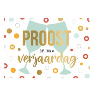 Kaart - Daisy - Proost op jou verjaardag - DSY041