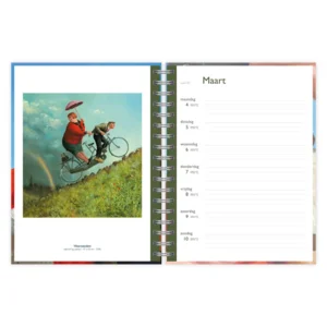 Bureau agenda - 2024  - Marius van Dokkum -17.6x23,8cm - Met spiraal