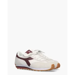 Diadora Sport Rally Indoor Wit/Bordeaux Damessneakers