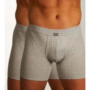 Schiesser Authentic Shorts 2Pack - 103399 - Grey Melange