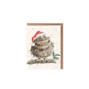 Mini Wenskaart - Christmas Owl