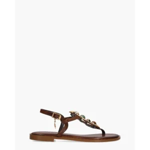 Caryatis Zefi Bruin/Multi Damessandalen