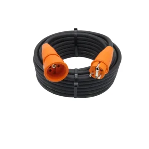 Verlengkabel - 40 meter - 3G1.5 mm² - Neopreen - IP44 - Penaarde - Oranje stekkers