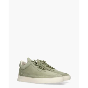 Filling Pieces Low Top Suède Groen Herensneakers