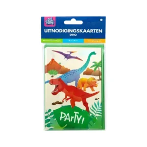 Paper Dreams Uitnodigingskaarten Dino 15x10cm - 6st