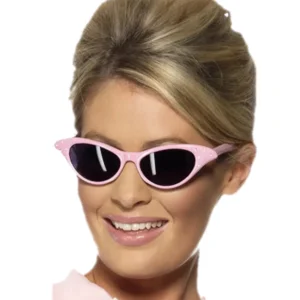 Bril - Rock & roll - Sixties - Roze - Vlindermodel