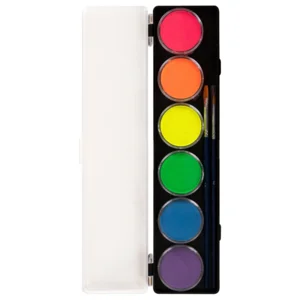Waterverf - Palet - Neonkleuren - 6 x 10gr.