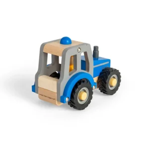 Auto - Tractor - Blauw - 13x10x7.5cm