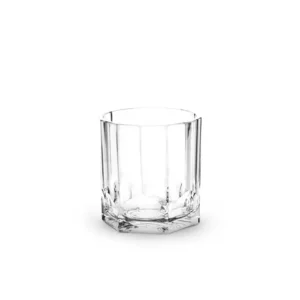 Set onbreekbare glazen whiskyglas helder transparant 6 stuks 35cl