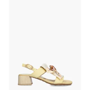Hispanitas BHV264867 Lichtgeel/Multi Dames Slingbackpumps