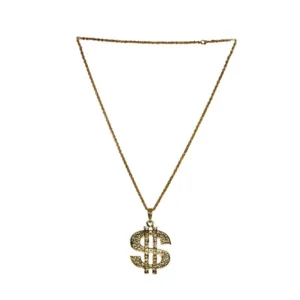 Deluxe Dollar Halsketting Goud | Disco  Dollar Halsketting