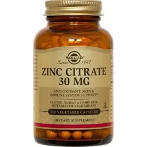 Solgar Zinc Citrate 30 mg - 100 caps  + 40 j