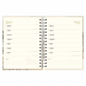 Bureau agenda - 2027 - Anton Pieck - Boerderij - Met spiraal - 17,6x23,8cm