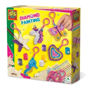 Knutselen - Diamond painting - Houten sleutelhangers