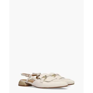 Di Lauro Walynn Off-White Dames Slingbackloafers