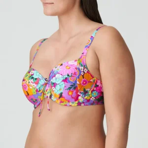 Prima Donna Swim Najac beugel bh in roze met bloemenprint