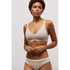 Ysabel Mora Organic Collection katoenen bralette in beige