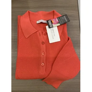 Kris Fashion Polo Pull dames: Coraal ( KRI.24 )