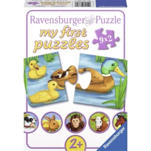 Ravensburger Mijn eerste puzzel Lieve dieren 9 x 2 stukjes