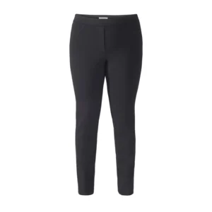 Kj Brand Dames broek: Jenny elastiek in de lenden, Zwart, tot maat 50 ( model: 23486 ) ( BRA.241)